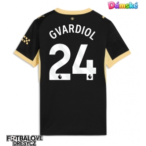 Manchester City Josko Gvardiol #24 Dámské Venkovní Dres 2026-27 Krátký Rukáv Manchester City Josko Gvardiol #24 Dámské Venkovní Dres 2026-27 Krátký Rukáv